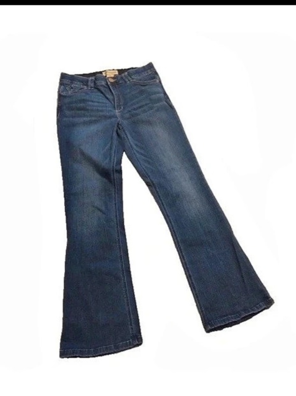 Democracy Ab Technology Bootcut Flare Jeans Dark Blue Wash Mid-Rise Size 10